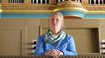 Organistin Britta Seng